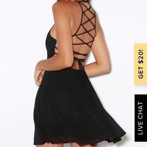 Little Black strappy dress